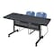 Kobe Rectangle FlipTop Table, 72" W, 29" H, Laminate Top, Gray MKFTM7230GY44BE - alternate 1